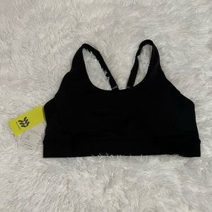 All in Motion Light Support Sport Bra Black Large